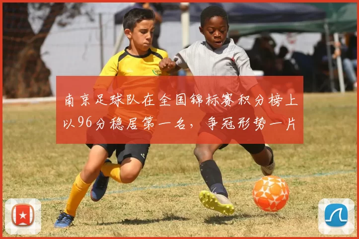 南京足球队在全国锦标赛积分榜上以96分稳居第一名，争冠形势一片大好